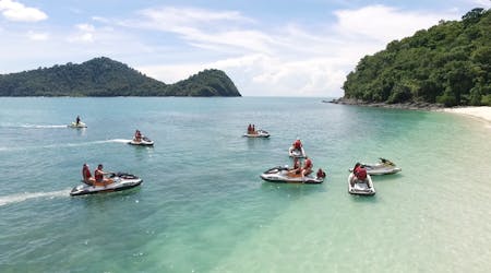Excursion combinée ultime sur l’île de Dayang Bunting en jet ski